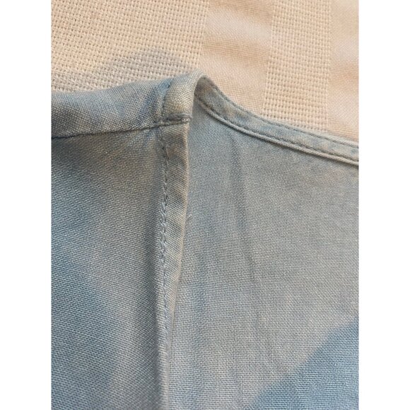 Sim & Sam Light Blue Draped Open-Front Short Sleeve Tie Cardigan Casual Comfy - Picture 13 of 13
